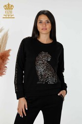 Scuba and Two Yarn Tracksuit Suit Tiger Pattern Women's Clothing Manufacturer - 17435 | Real Textile - Thumbnail