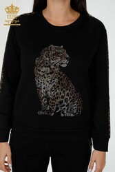 Scuba and Two Yarn Tracksuit Suit Tiger Pattern Women's Clothing Manufacturer - 17435 | Real Textile - Thumbnail