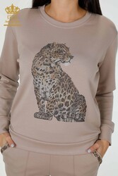 Scuba and Two Yarn Tracksuit Suit Tiger Pattern Women's Clothing Manufacturer - 17435 | Real Textile - Thumbnail