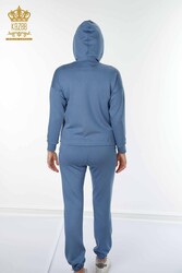 Scuba and Two Yarn Tracksuit Suit Zippered Women's Clothing Manufacturer - 17426 | Real Textile - Thumbnail