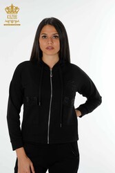 Scuba and Two Yarn Tracksuit Suit Zippered Women's Clothing Manufacturer - 17426 | Real Textile - Thumbnail