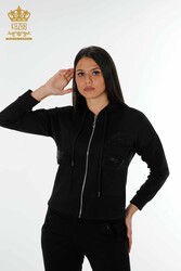 Scuba and Two Yarn Tracksuit Suit Zippered Women's Clothing Manufacturer - 17426 | Real Textile - Thumbnail