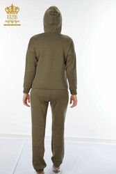 Scuba and Two Yarn Tracksuit Suit Zippered Women's Clothing Manufacturer - 17426 | Real Textile - Thumbnail