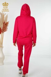 Scuba and Two Yarn Tracksuit Suit Zippered Women's Clothing Manufacturer - 17447 | Real Textile - Thumbnail