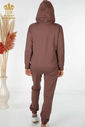 Scuba and Two Yarn Tracksuit Suit Zippered Women's Clothing Manufacturer - 17447 | Real Textile - Thumbnail