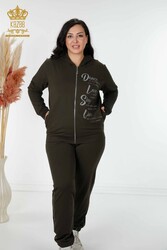 Scuba and Two Yarn Tracksuit Suit Zippered Women's Clothing Manufacturer - 17447 | Real Textile - Thumbnail