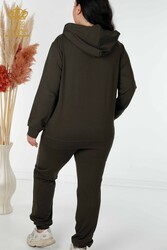 Scuba and Two Yarn Tracksuit Suit Zippered Women's Clothing Manufacturer - 17447 | Real Textile - Thumbnail