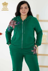 Scuba and Two Yarn Tracksuit Suit Zippered Women's Clothing Manufacturer - 17499 | Real Textile - Thumbnail