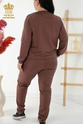 Scuba and Two Yarn Tracksuit Suit Zippered Women's Clothing Manufacturer - 17537 | Real Textile - Thumbnail