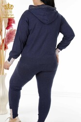 Scuba and Two Yarn Tracksuit Suit Hooded Women's Clothing Manufacturer - 16453 | Real Textile - Thumbnail