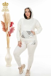 Scuba and Two Yarn Tracksuit Suit Hooded Women's Clothing Manufacturer - 16453 | Real Textile - Thumbnail