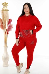 Scuba and Two Yarn Tracksuit Suit Hooded Women's Clothing Manufacturer - 16453 | Real Textile - Thumbnail