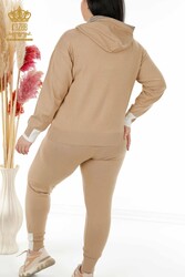 Scuba and Two Yarn Tracksuit Suit Hooded Women's Clothing Manufacturer - 16453 | Real Textile - Thumbnail