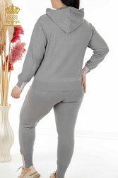 Scuba and Two Yarn Tracksuit Suit Hooded Women's Clothing Manufacturer - 16453 | Real Textile - Thumbnail