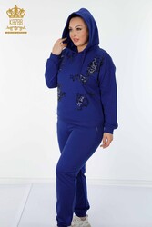 Scuba and Two Yarn Tracksuit Suit Hooded Women's Clothing Manufacturer - 17482 | Real Textile - Thumbnail