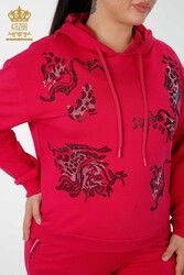 Scuba and Two Yarn Tracksuit Suit Hooded Women's Clothing Manufacturer - 17482 | Real Textile - Thumbnail