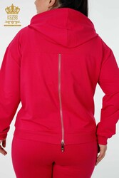 Scuba and Two Yarn Tracksuit Suit Hooded Women's Clothing Manufacturer - 17482 | Real Textile - Thumbnail