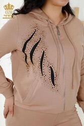 Scuba and Two Yarn Tracksuit Suit Hooded Women's Clothing Manufacturer - 17531 | Real Textile - Thumbnail