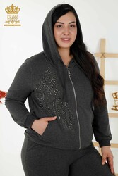 Scuba and Two Yarn Tracksuit Suit Hooded Women's Clothing Manufacturer - 17531 | Real Textile - Thumbnail