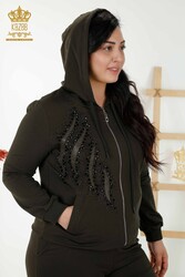 Scuba and Two Yarn Tracksuit Suit Hooded Women's Clothing Manufacturer - 17531 | Real Textile - Thumbnail