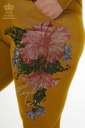 Scuba and Two Yarn Tracksuit Suit Floral Patterned Women's Clothing Manufacturer - 16522 | Real Textile - Thumbnail