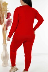 Scuba and Two Yarn Tracksuit Suit Floral Patterned Women's Clothing Manufacturer - 16522 | Real Textile - Thumbnail