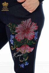 Scuba and Two Yarn Tracksuit Suit Floral Patterned Women's Clothing Manufacturer - 16522 | Real Textile - Thumbnail