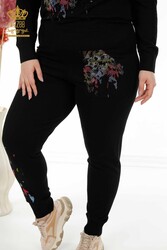 Scuba and Two Yarn Tracksuit Suit Stone Embroidered Women's Clothing Manufacturer - 16273 | Real Textile - Thumbnail