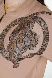 Scuba- und Zwei-Garn-Trainingsanzug mit Tigermuster, Hersteller von Damenbekleidung – 17495 | Echtes Textil - Thumbnail