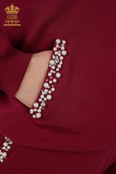 Scuba ve İki İplikten Üretilen Eşofman Takım Boncuk Taş İşlemeli Kadın Giyim Üreticisi - 17536 | Reel Tekstil - Thumbnail