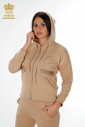 Scuba ve İki İplikten Üretilen Eşofman Takım Fermuarlı Kadın Giyim Üreticisi - 17426 | Reel Tekstil - Thumbnail