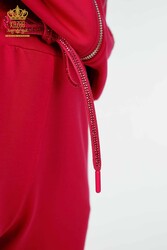 Scuba ve İki İplikten Üretilen Eşofman Takım Fermuarlı Kadın Giyim Üreticisi - 17447 | Reel Tekstil - Thumbnail