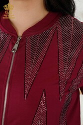 Scuba ve İki İplikten Üretilen Eşofman Takım Fermuarlı Kadın Giyim Üreticisi - 17537 | Reel Tekstil - Thumbnail