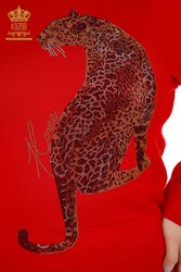 Scuba ve İki İplikten Üretilen Eşofman Takım Kaplan Desenli Kadın Giyim Üreticisi - 16523 | Reel Tekstil - Thumbnail