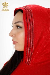 Scuba ve İki İplikten Üretilen Eşofman Takım Kapüşonlu Kadın Giyim Üreticisi - 16453 | Reel Tekstil - Thumbnail
