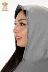 Scuba ve İki İplikten Üretilen Eşofman Takım Kapüşonlu Kadın Giyim Üreticisi - 16501 | Reel Tekstil - Thumbnail