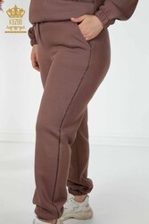 Scuba ve İki İplikten Üretilen Eşofman Takım Kapüşonlu Kadın Giyim Üreticisi - 17469 | Reel Tekstil - Thumbnail