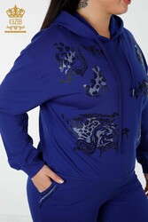 Scuba ve İki İplikten Üretilen Eşofman Takım Kapüşonlu Kadın Giyim Üreticisi - 17482 | Reel Tekstil - Thumbnail