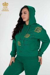 Scuba ve İki İplikten Üretilen Eşofman Takım Kapüşonlu Kadın Giyim Üreticisi - 17483 | Reel Tekstil - Thumbnail