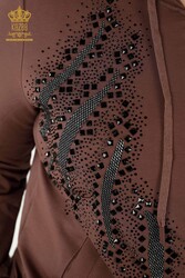 Scuba ve İki İplikten Üretilen Eşofman Takım Kapüşonlu Kadın Giyim Üreticisi - 17531 | Reel Tekstil - Thumbnail