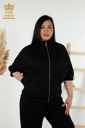 Scuba ve İki İplikten Üretilen Eşofman Takım Kısa Kol Kadın Giyim Üreticisi - 17547 | Reel Tekstil - Thumbnail