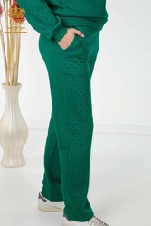Scuba ve İki İplikten Üretilen Eşofman Takım Taş İşlemeli Kadın Giyim Üreticisi - 17472 | Reel Tekstil - Thumbnail