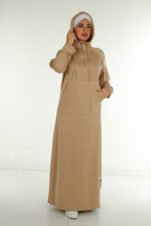 Scuba ve İki İplikten Üretilen Tesettür Elbise Kapüşonlu Kadın Giyim Üreticisi - | Reel Tekstil - Thumbnail