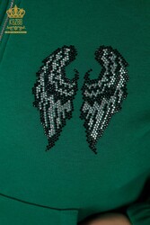 سكوبا واثنين من الغزل بدلة رياضية بدلة ملاك الجناح نمط الشركة المصنعة للملابس النسائية - 17466 | نسيج حقيقي - Thumbnail