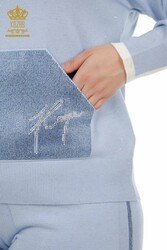 سكوبا واثنين من الغزل بدلة رياضية مقنعين الشركة المصنعة للملابس النسائية - 16501 | نسيج حقيقي - Thumbnail