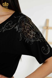 Blusa Producida en Tela Viscosa Con Cuello en V Fabricante de Ropa de Mujer - 79054 | Textiles reales - Thumbnail