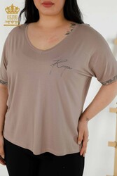 Blusa Con Cuello en V Fabricante de Ropa de Mujer con Tela Viscosa - 79297 | Textiles reales - Thumbnail