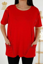 Blusa en Tela Viscosa con Dos Bolsillos Fabricante de Ropa de Mujer - 79293 | Textiles reales - Thumbnail