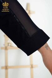 Blusa Producida con Tela Viscosa Tul Detallado Fabricante de Ropa de Mujer - 79084 | Textiles reales - Thumbnail