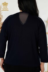 Blusa Producida con Tela Viscosa Tul Detallado Fabricante de Ropa de Mujer - 79084 | Textiles reales - Thumbnail